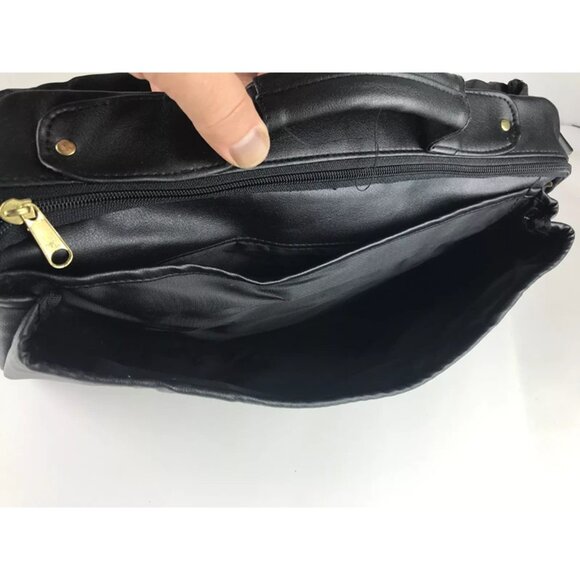 Original Carriage Collection Unisex Adults Black Shoulder Strap Messenger Bag - Picture 6 of 9